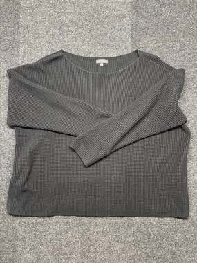Lord & Taylor Women’s 3X Black Waffle Knit Sweater Wool Blend Pullover